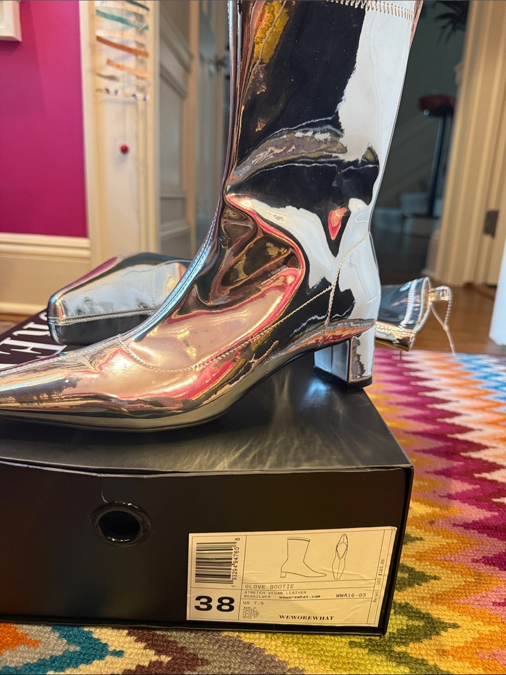 We Wore What Metallic Boot. Size 38. Mint condition. Never worn.